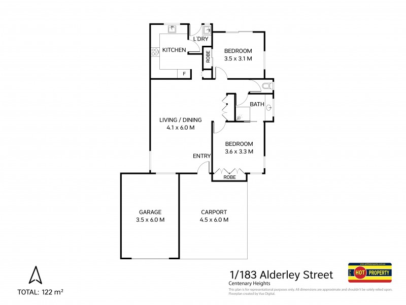Unit 1/183 Alderley Street, Centenary Heights QLD 4350 Floorplan