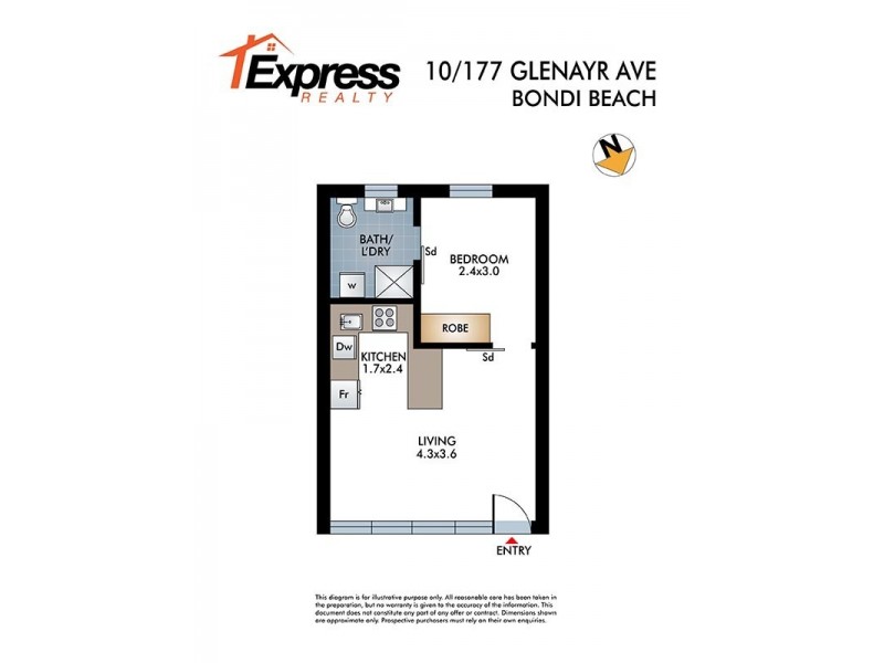 10/177 Glenayr Ave, Bondi Beach NSW 2026 Floorplan