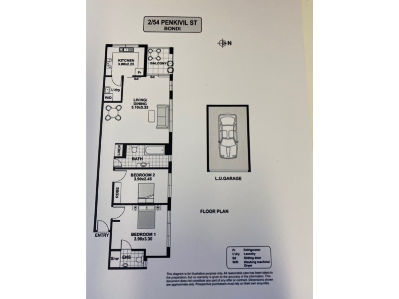 2/54 Penkivil Street, Bondi NSW 2026 Floorplan
