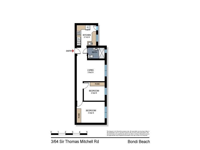 3/64 Sir Thomas Mitchell Road, Bondi Beach NSW 2026