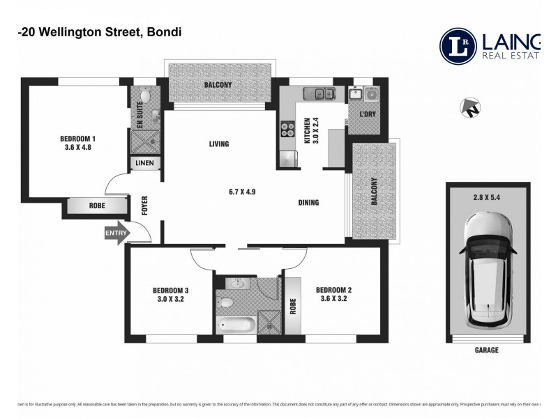 1/18-20 Wellington Street, Bondi NSW 2026 Floorplan