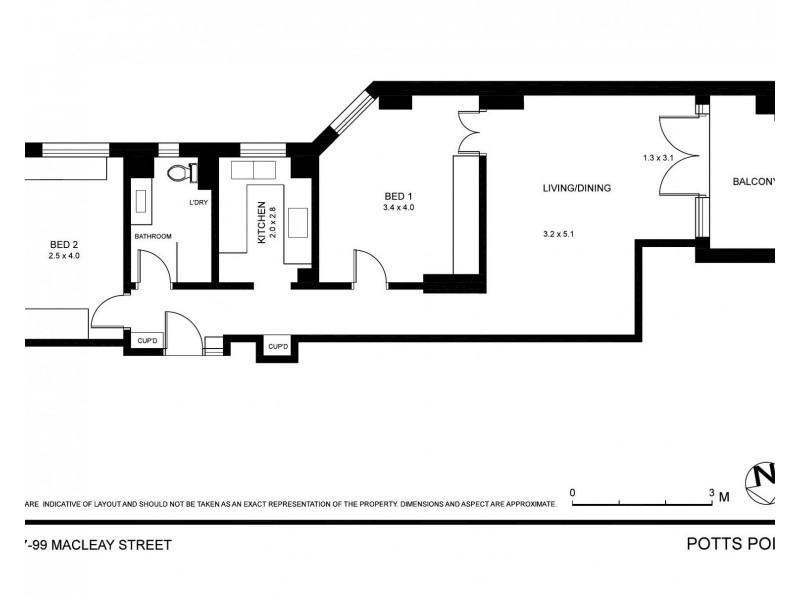 12/97-99 Macleay Street, Potts Point NSW 2011 Floorplan