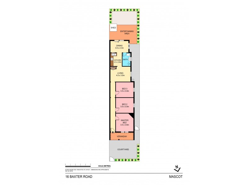 16 Baxter Road, Mascot NSW 2020 Floorplan