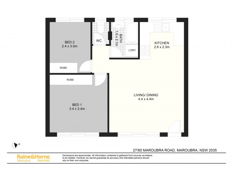 27/60 Maroubra Road, Maroubra NSW 2035 Floorplan