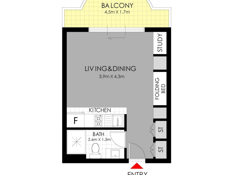 406/200 Maroubra Road, Maroubra NSW 2035 Floorplan