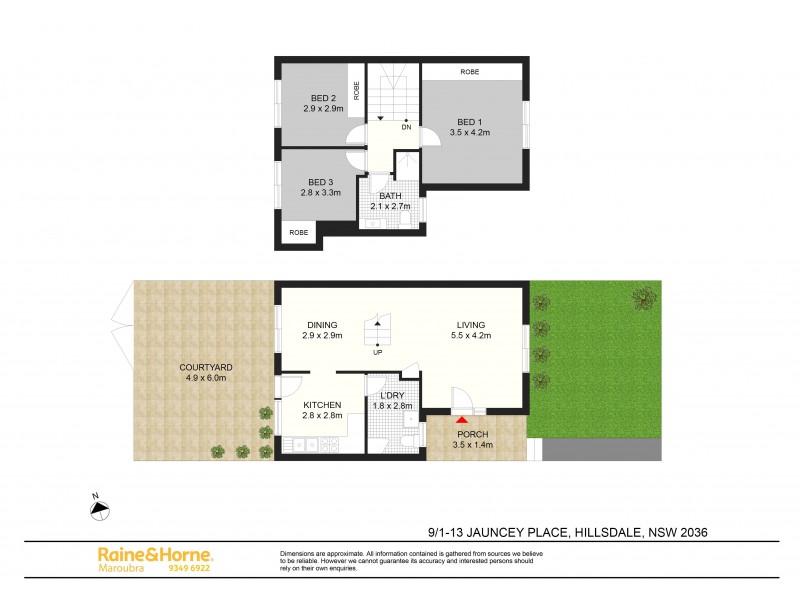 9/1-13 Jauncey Place, Hillsdale NSW 2036 Floorplan
