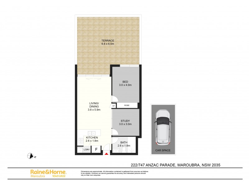 222/747 Anzac Parade, Maroubra NSW 2035 Floorplan
