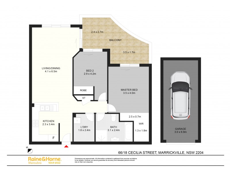 66/18 Cecilia Street, Marrickville NSW 2204 Floorplan