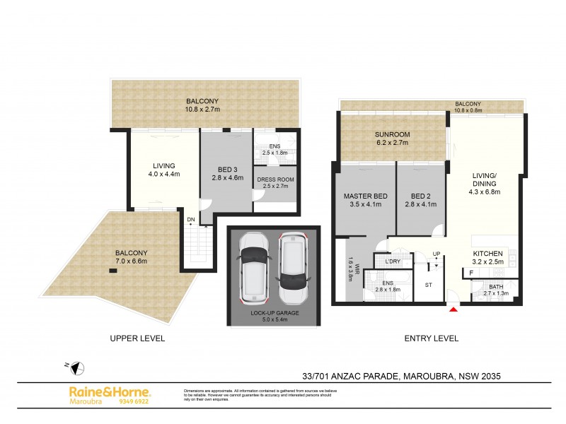 33/701-705 Anzac Parade, Maroubra NSW 2035 Floorplan