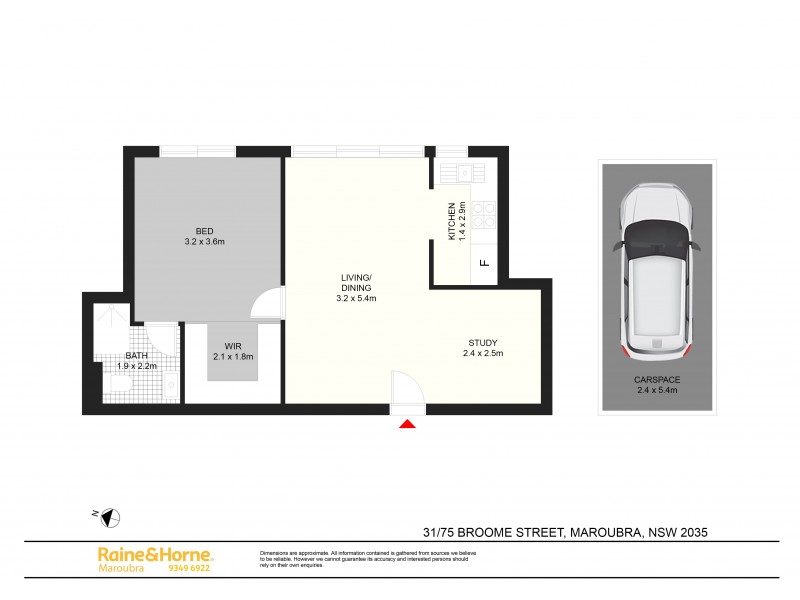 31/75 Broome Street, Maroubra NSW 2035 Floorplan