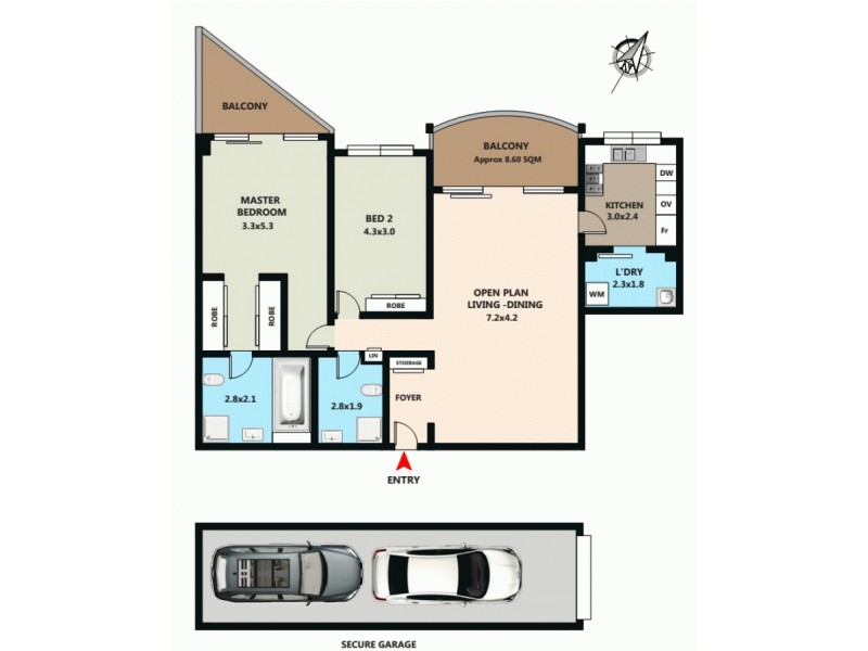 433/83-93 Dalmeny Ave, Rosebery NSW 2018 Floorplan