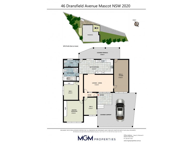 46 Dransfield Avenue, Mascot NSW 2020 Floorplan