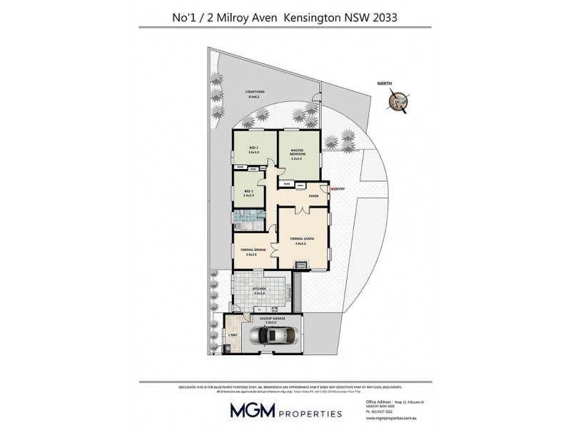 1/2 Milroy Avenue, Kensington NSW 2033 Floorplan