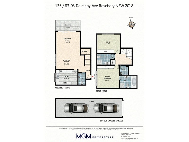 136/83-93 Dalmeny Avenue, Rosebery NSW 2018 Floorplan