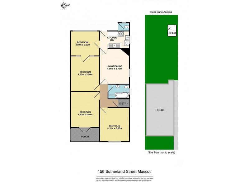 156 Sutherland Street, Mascot NSW 2020 Floorplan
