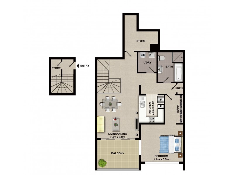 703B/8 Bourke Street, Mascot NSW 2020 Floorplan
