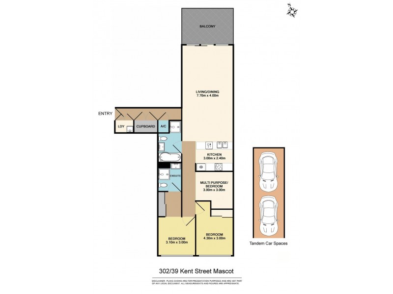 302/39 Kent Road, Mascot NSW 2020 Floorplan