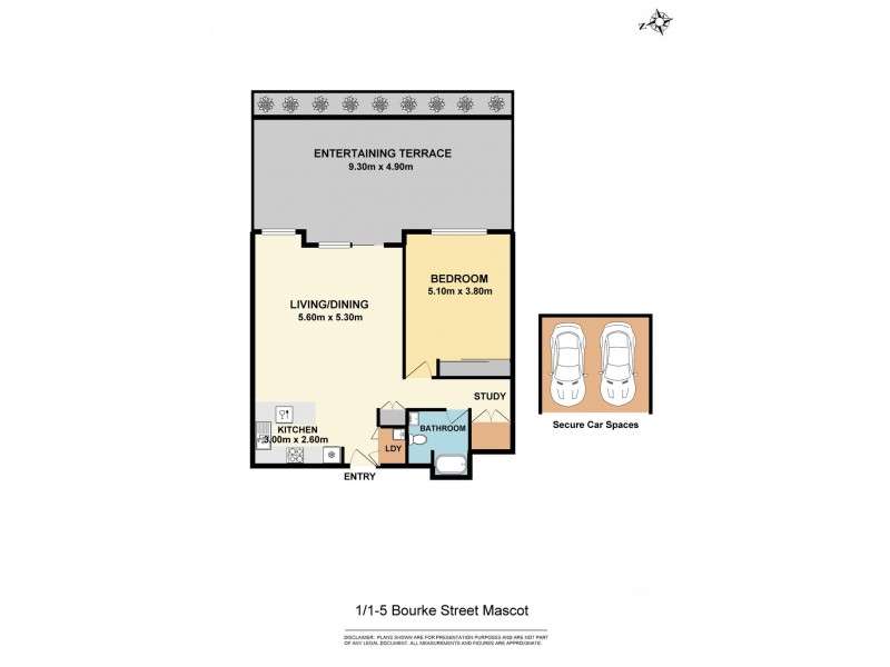 1/1-5 Bourke Street, Mascot NSW 2020 Floorplan