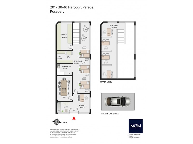 201/30-40 Harcourt Pde, Rosebery NSW 2018 Floorplan