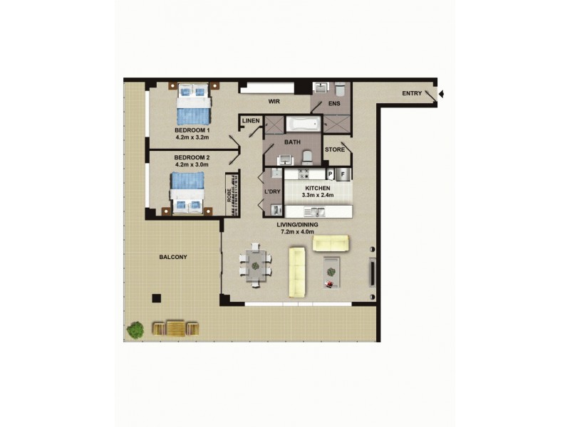 303C, 8 Bourke Street, Mascot NSW 2020 Floorplan