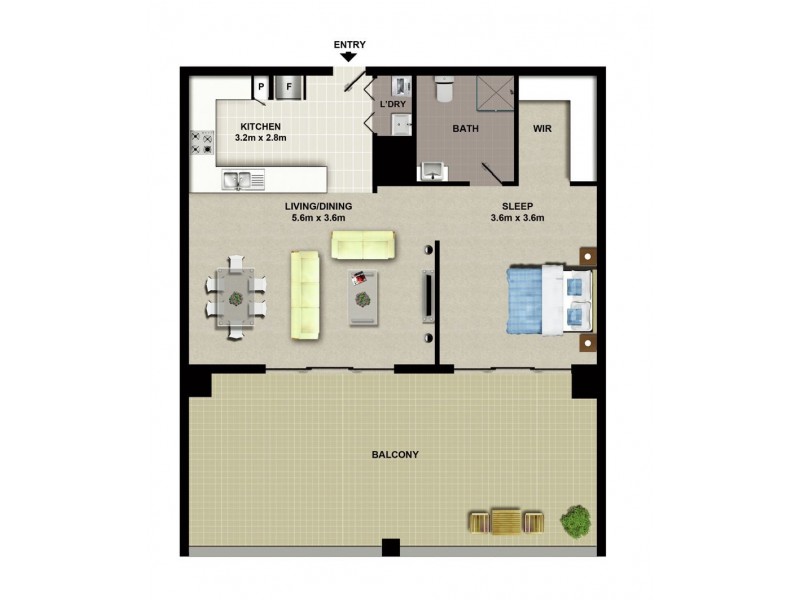 902C/8 Bourke Street, Mascot NSW 2020 Floorplan