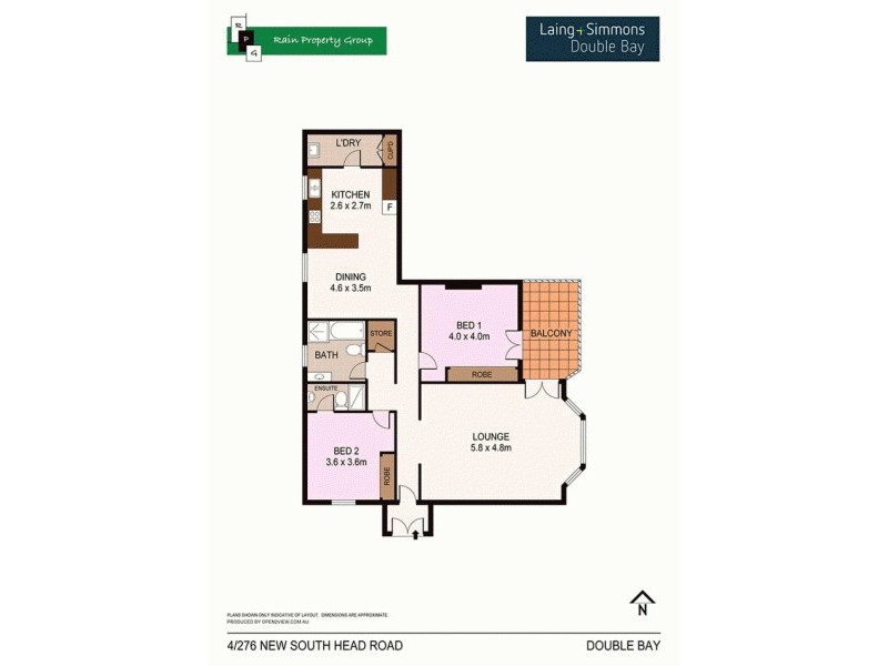 4/276 New South Head Road, Double Bay NSW 2028 Floorplan
