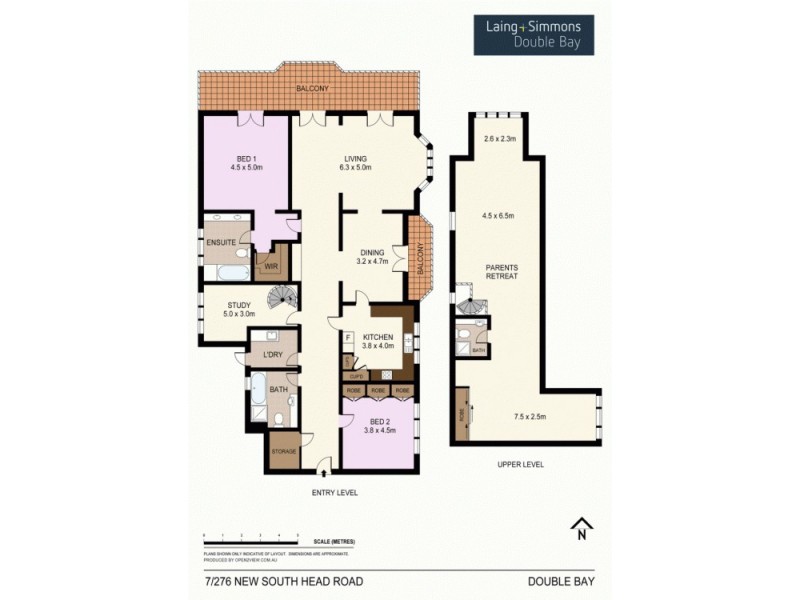 7/276 New South Head Road, Double Bay NSW 2028 Floorplan