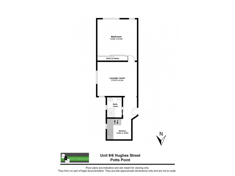 9/6 Hughes Street, Potts Point NSW 2011 Floorplan