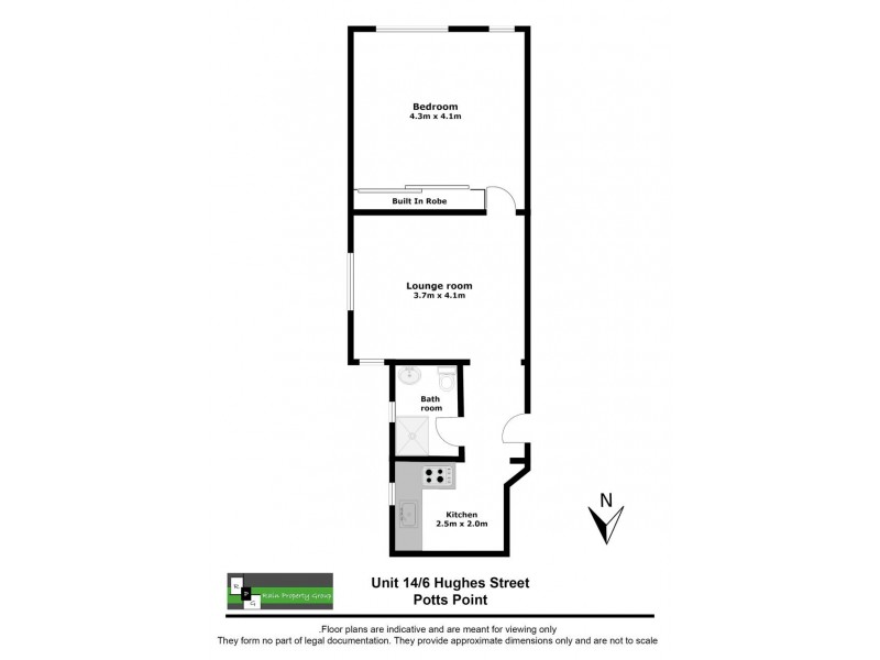14/6 Hughes Street, Potts Point NSW 2011 Floorplan