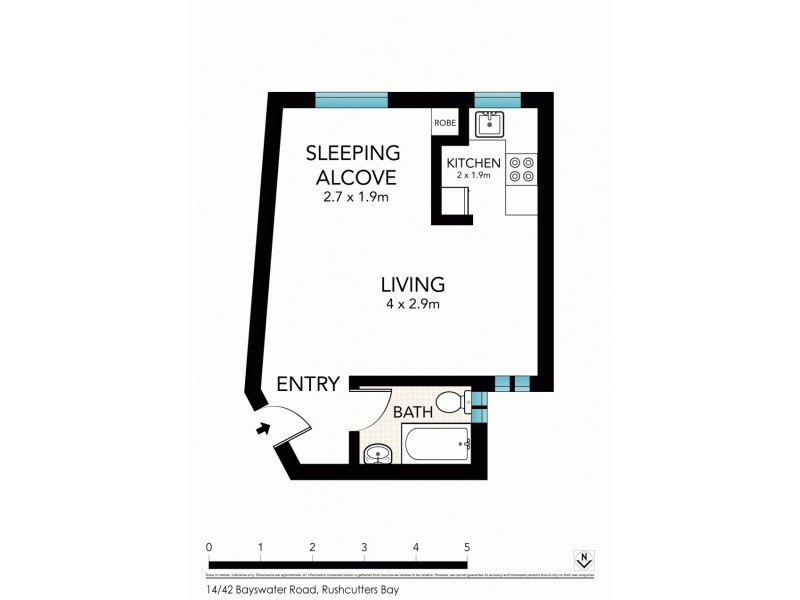 14/42 BAYSWATER ROAD, Rushcutters Bay NSW 2011 Floorplan