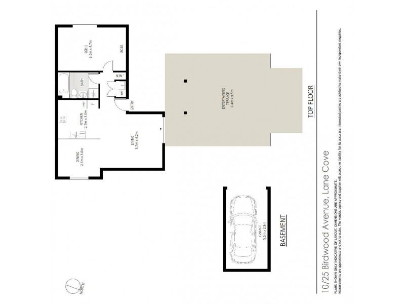 10/25 Birdwood Avenue, Lane Cove NSW 2066 Floorplan