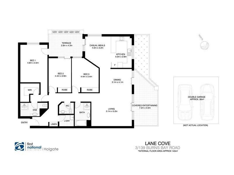 3/139 Burns Bay Road, Lane Cove NSW 2066 Floorplan