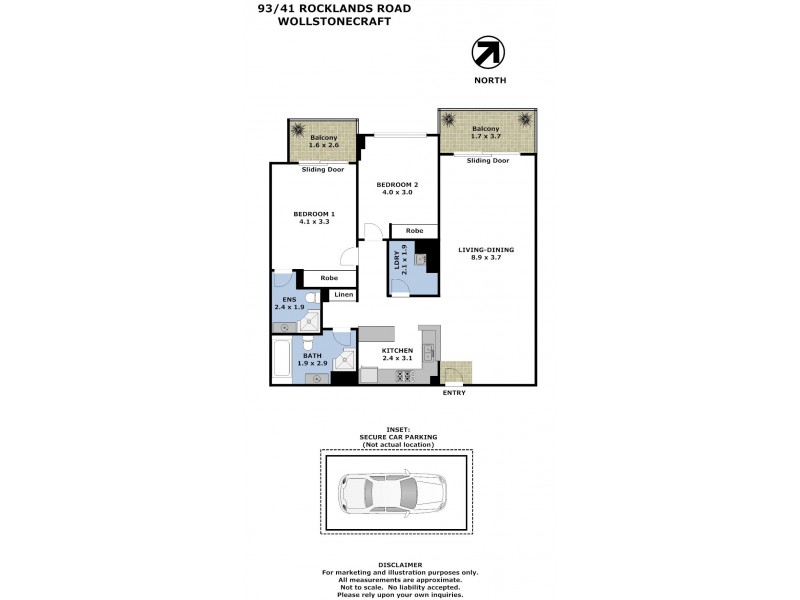 93/41  Rocklands Road, Wollstonecraft NSW 2065