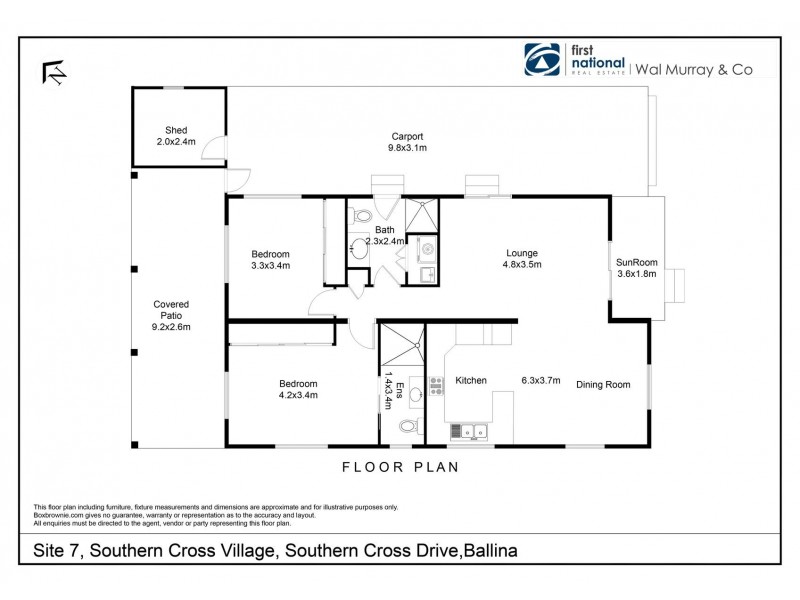 7/40-42 Southern Cross Drive, Ballina NSW 2478 Floorplan