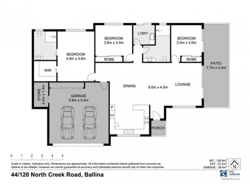 44/120 North Creek Road, Ballina NSW 2478 Floorplan