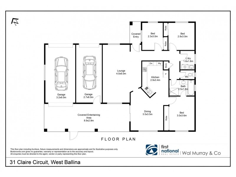 31 Claire Circuit, West Ballina NSW 2478 Floorplan