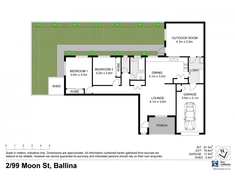 2/99 Moon Street, Ballina NSW 2478 Floorplan
