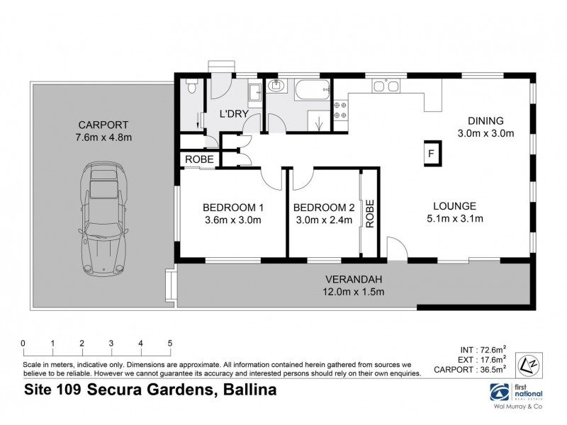 109/126 Tamarind Drive, Ballina NSW 2478 Floorplan