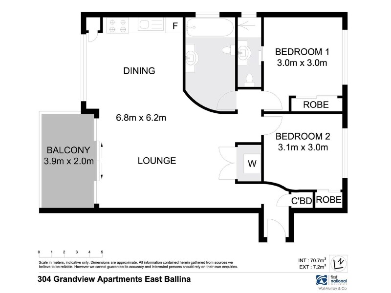 304/3-7 Grandview Street, East Ballina NSW 2478 Floorplan