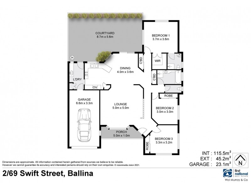 2/69 Swift Street, Ballina NSW 2478 Floorplan