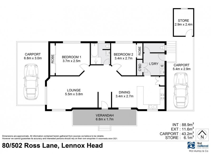 80/502 Ross Lane, Lennox Head NSW 2478 Floorplan