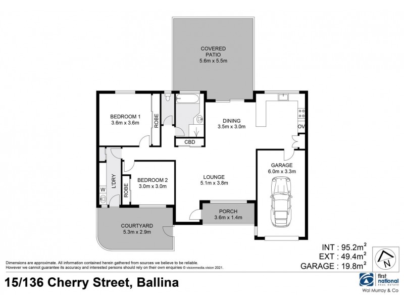 15/136 Cherry Street, Ballina NSW 2478 Floorplan
