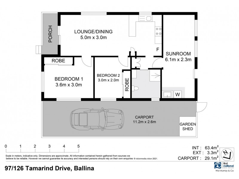 97/126 Tamarind Drive, Ballina NSW 2478 Floorplan