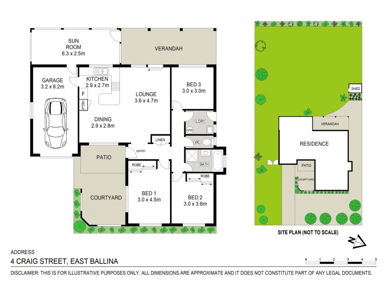 4 Craig Street, East Ballina NSW 2478 Floorplan