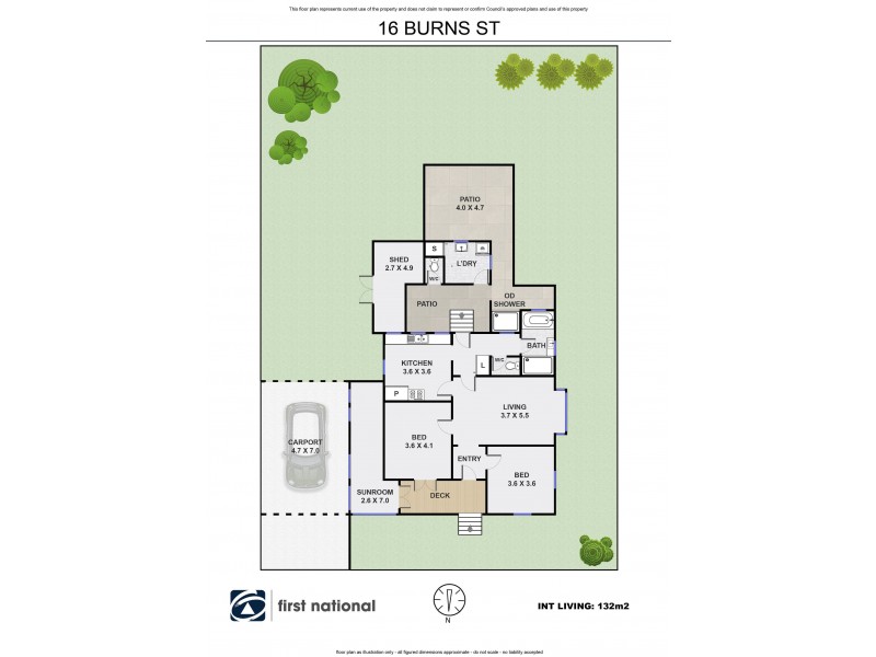 16 Burns Street, Byron Bay NSW 2481 Floorplan