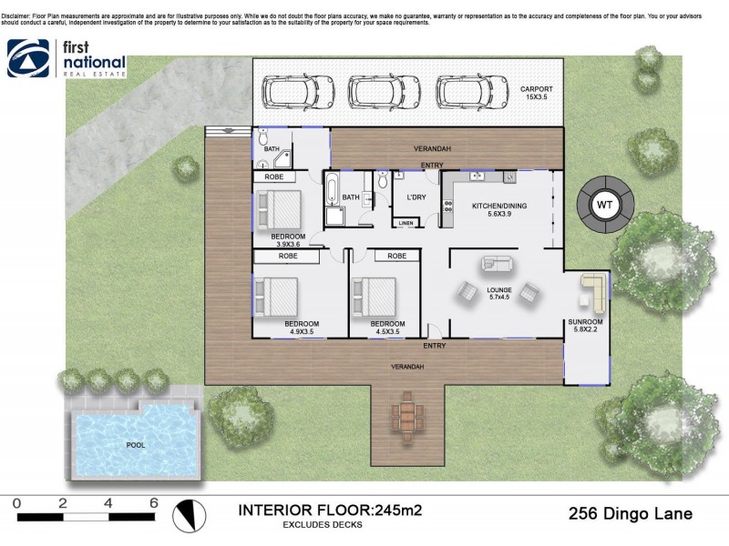256 Dingo Lane, Myocum NSW 2481 Floorplan