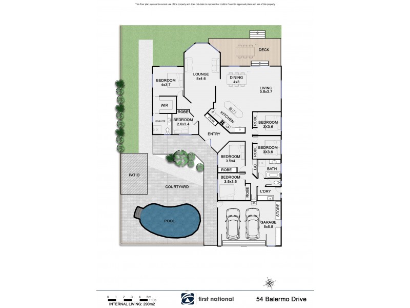 54 Balemo Drive, Ocean Shores NSW 2483 Floorplan