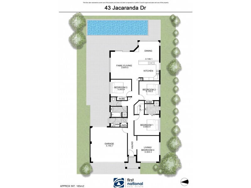 43 Jacaranda Drive, Byron Bay NSW 2481 Floorplan