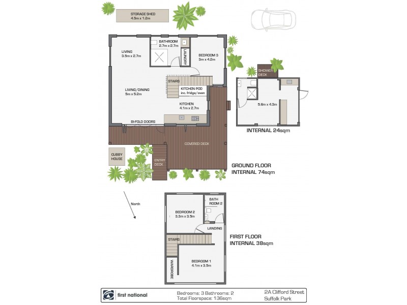 2a Clifford Street, Suffolk Park NSW 2481 Floorplan