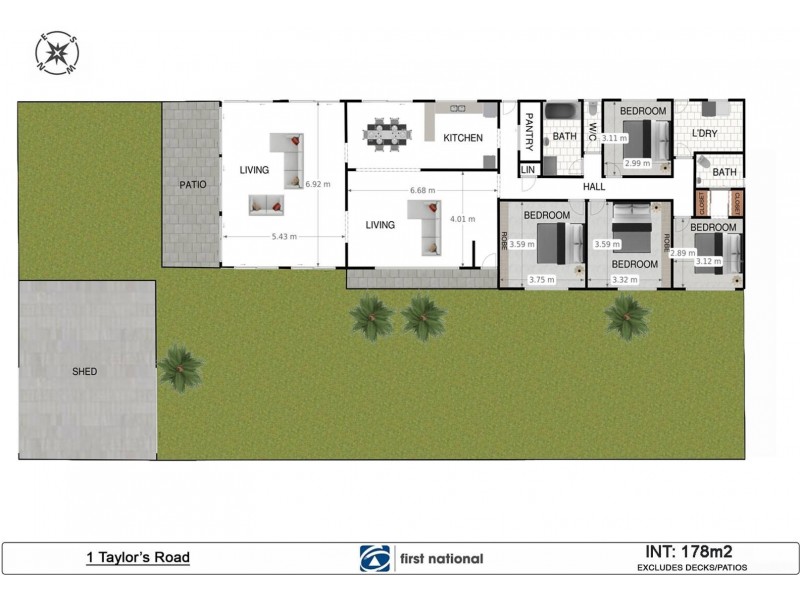 1 Taylors Road, Eureka NSW 2480 Floorplan